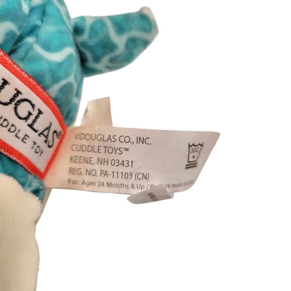 Sea Turtle Stuffed Animal Plush Toy Blue Green Tie Dye Douglas Plushy Stuffy - Picture 8 of 9